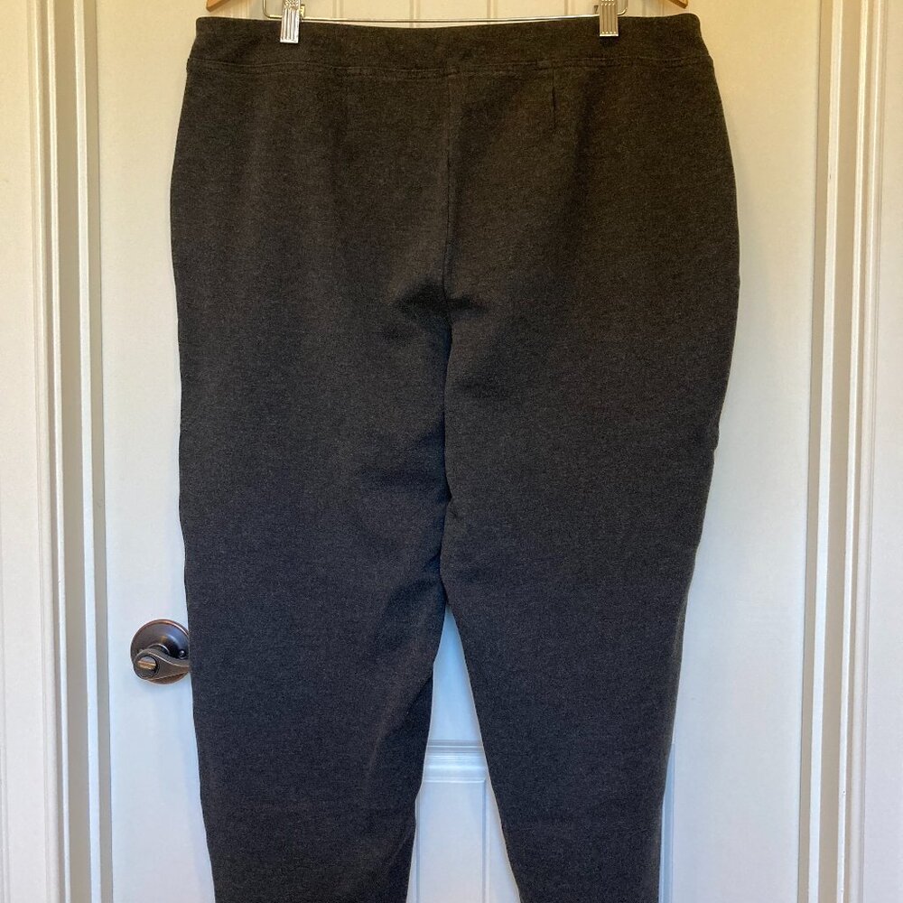 Zac & Rachel Woman Charcoal Pull-On Ankle Pants, Women’s 2X